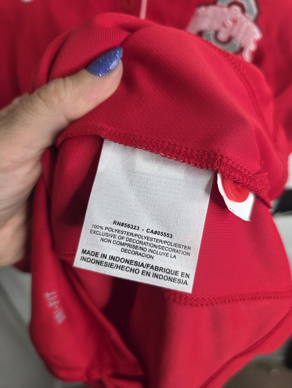 NWT Nike Ohio State Golf Polo Shirt Red Womens Small - Picture 8 of 9